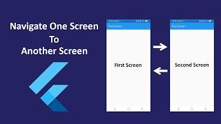 Navigate One Screen to Another Screen Flutter | MaterialPageRoute Flutter | Flutter Tutorial 2024