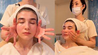 I got Premium Japanese Face massage in Yokohama, Tokyo Japan (soft spoken)