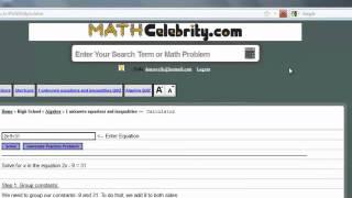 How to use MathCelebrity.com