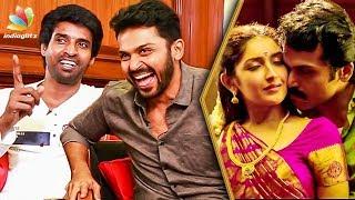 Heroines ah கிட்ட நெருங்க விட மாட்டாரு : Karthi & Soori Interview | Director Pandiraj, Saayeesha