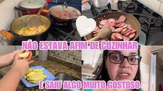 NÃO ESTAVA AFIM DE FICAR MA COZINHA E ACABOU SAINDO UM ALMOÇO RÁPIDO E MUITO GOSTOSO