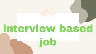 #skype#online interview based job