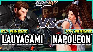 KOF XV  Lauyagami (Maxima/Duo Lon/Hinako) vs JF Napoleon (Athena/Yuri/Blue Mary)