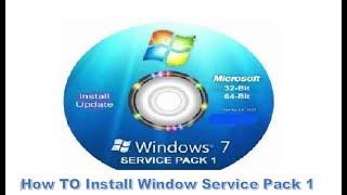 How to install service pack1 in windows