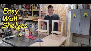 Easy DIY Wooden Wall shelves - How To Make