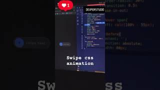 Swipe Button css animation  #shorts #javascript #programming #javaprogramming #html #css