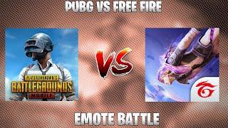 PUBG VS FREE FIRE EMOTE BATTLE | #shorts #shorts #pubgvsfreefire