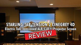 ️ Elite Screens Starling Tab-Tension 2 CineGrey 4D® Ceiling Ambient Light Rejecting Screen