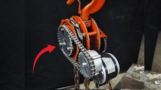 Millions of people don't know how to make an automatic winch with a 12-volt motor from an old winch