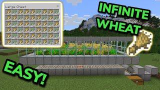 BEST 1.21 AUTOMATIC WHEAT FARM TUTORIAL in Minecraft Bedrock (MCPE/Xbox/PS4/Nintendo Switch/PC)