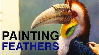 How to Paint Feathers - Painting Techniques for BIRDS!