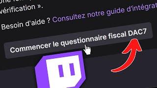 Formulaire Fiscal DAC7 Twitch : Bien le Remplir