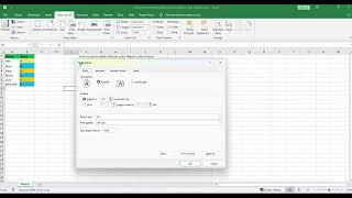 How to Print a Table without Color Filled in Cells in Excel