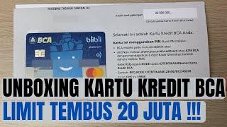 UNBOXING KARTU KREDIT BCA, LIMITNYA TEMBUS 20 JUTA