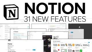 31 Notion Updates & Features Added in 2022! [Notion Tutorial]