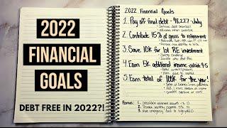 2022 Financial Goals | Money Goals | Debt Payoff | Saving Money