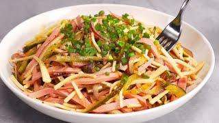 Famous Swiss Wurstsalat – For Holidays and Weekdays. Recipe by Always Yummy!