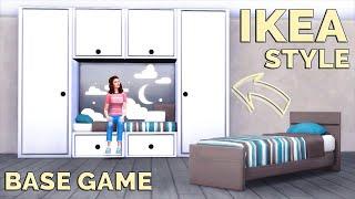 BASE GAME: IKEA • Functional Furniture Сollection | Tutorial | No CC or Mods | The Sims 4
