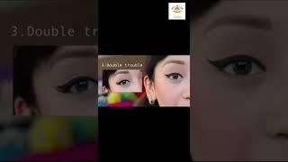 Tutodouble trouble eyeliner tutorial looks l Eyeliner tutorial glamrs  #shorts#shortsfeed