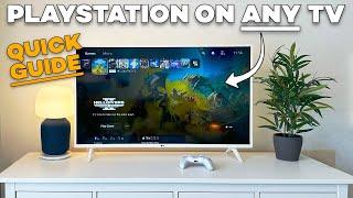 HOW TO play PS4 / PS5 on ANY TV. Playstation. Step by step guide
