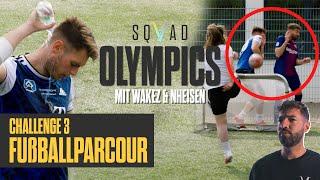 @Wakez & @nheisen beim Fußballparcour der SQVAD OLYMPICS  - Challenge #3 ‍️