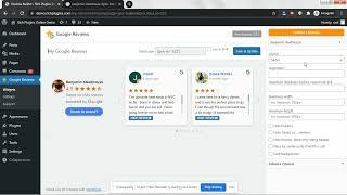 WordPress Google Reviews Widget with a Slider layout