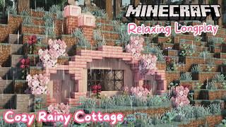 Minecraft Longplay | Rainy Strawberry Hobbit Hole (no commentary)