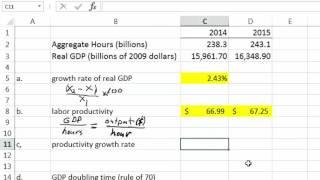 Economics Tutorial: GDP & Productivity Growth