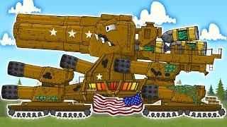 The Power of the American Monster Dorian - Cartoons about tanks