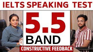 IELTS Speaking Interview 5.5  Band with Feedback #sapnadhamija
