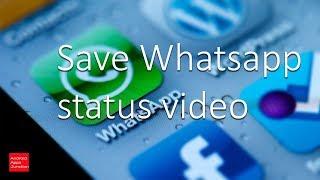 How to save whatsapp status video in iPhone