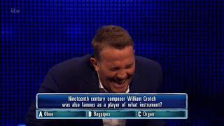The Chase UK Bloopers: Bradley Loses It Over William Crotch Question