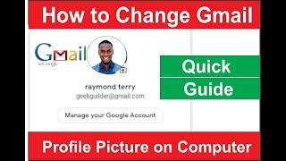 How to Change your Gmail Profile Picture on Computer (Window/Mac) 2020
