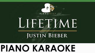 Justin Bieber - Lifetime - LOWER Key (Piano Karaoke Instrumental)