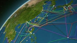 Animated map reveals the 550,000 miles of cable hidden under the ocean that power the internet