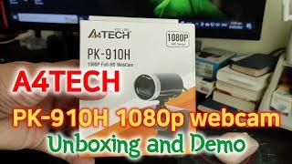 A4tech | PK-910H Webcam | Unboxing and Demo