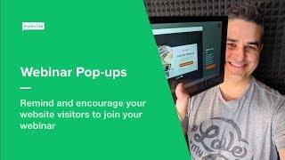 Webinar pop-ups - How to promote your webinar using MailerLite pop-ups