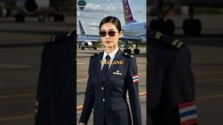 Female Pilot as Countries PART 2 #ai #fusion #midjourney #hybrid #female #femaleversion #pilot