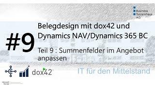 Dynamics NAV/Dynamics 365 BC Design Hack - Summenfelder im Angebot anpassen