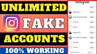 How to Create Unlimited Fake Instagram Accounts | Create Instagram Account Without Phone & Email