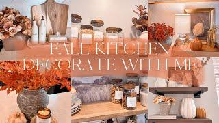 NEW COZY FALL 2023 KITCHEN DECORATE WITH ME | BUDGET KITCHEN MAKEOVER DIY