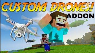 DRONE ADDON IN MINECRAFT .BEST ADDON EVER.