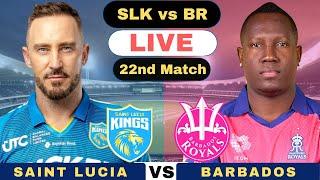 CPL Live Saint Lucia Kings vs Barbados Royals T20 | SLK vs BR Live 22nd Match CPL 2024