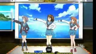 Suzumiya Haruhi no Yuuutsu - Hare Hare Yukai FULL DANCE (Lyrics Japanese & español)