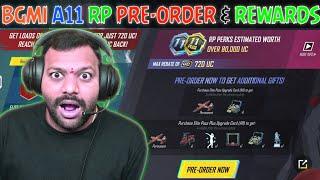 BGMI A11 RP PRE-ORDER & REWARDS | NEW RP REWARDS | #bgmi #pubg #pubgmobile @PunjuPowerYT