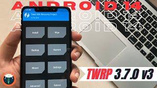 TWRP Recovery 3.7.0- v3 | For Android 14 | Force Decryption fixed! | Full Installation | TechitEazy