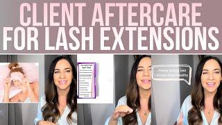 Client Aftercare For Lash Extensions | 10 Tips |
