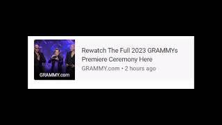 GRAMMY.com Rewatch The Full 2023 GRAMMYs Premiere Ceremony Here