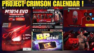 PROJECT CRIMSON EVENT | PROJECT CRIMSON EVENT CALENDAR | PROJECT CRIMSON EVENT FREE FIRE