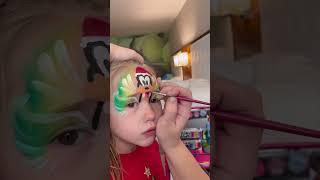 Face painting in reverse! Face painter #facepainting #facepaint #facepainter #shorts #goofy #artist